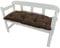 NYVI Bankauflage Ibiza 110x45 cm Braun - Polsterauflage für Gartenbänke Gemütlich & Langlebig - Sitzauflagen für Bänke Outdoor & Indoor - Sitzkissen Auflage Bank Sitzbank