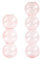 KWQBHW 2 Stück rosa Glasvase, Hydrokulturvase, moderne Blumenvase, 4 Kugelknospen, Vase, Tafelaufsatz, Glasvase, Zuhause, Party, Büro, Tischdekoration