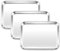 HaWare Mini Toaster Oven Tray Set of 3, Stainless Steel Cookie Baking Sheet Pan for Cooking/Baking/Serving - 23.7 x 17.7 x 2.5 cm, Healthy & Non Toxic, Mirror Finish & Dishwasher Safe