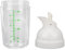 Dressing-Mixer-Shaker-Flaschen, 200 Ml, Salat-Dressing-Shaker, Salat-Dressing-Glas mit Deckel, Küche (Weiss)