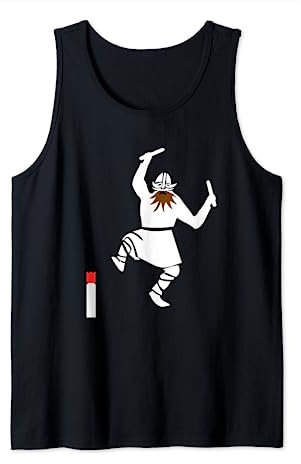 Wikingerschach - Wikinger greift den Kubb König an Geschenk Tank Top
