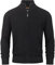 Indicode Herren INLayton Strickjacke mit Stehkragen und Reißverschluss | Cardigan Feinstrickjacke für Männer Black, L