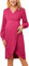 Maacie Robe de maternité formelle Bodycon Robe enveloppante col en V Robe de grossesse, Rose, XL