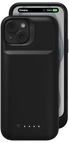 ZAGG mophie Juice Pack - Batería externa para iPhone 15 Pro Max, funda de batería de 3000 mAh con +50% de duración adicional de la batería, protección contra caídas de 6 pies, diseño delgado,
