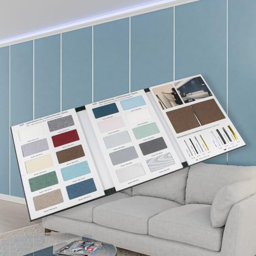 HEXIM selbstklebende Isoliertapete 1,82 m² Wandisolierung 280x65cm schalldämmend 4mm dekorativ 2in1 Tapete Dämmung Isoliereffekt (1 Mustermappe)