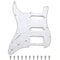 Left Handed White Pearl 3 Ply 11 Hole Strat Electric Guitar Pickguard HSS Pick Guard for Fender USA/Mexico Stratocaster/Strat Style Guitar Parts, with Pickguard Screws