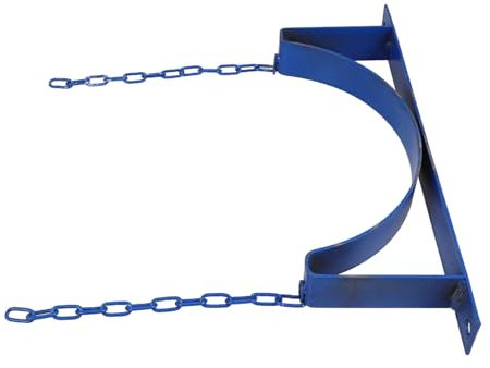 HOMOCONO Gas Bottle Holder Wall Mounted Bracket for Propane Tank Cylinder Stand Outdoor Patio Use Safety Straps Random Style