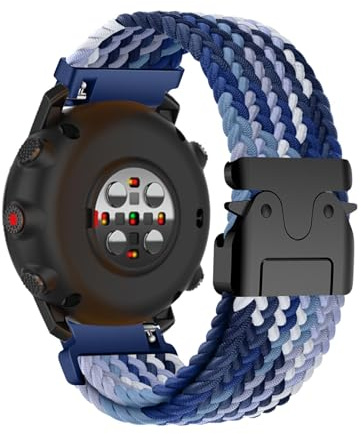 Weich Nylon Armband für Polar Vantage V3 Ersatzarmband, Verstellbarer Metallschnalle Elastisch Geflochtene Atmungsaktiv Uhrenarmband Kompatibel mit Polar Vantage V3 Armband für Herren Damen (6,22mm)
