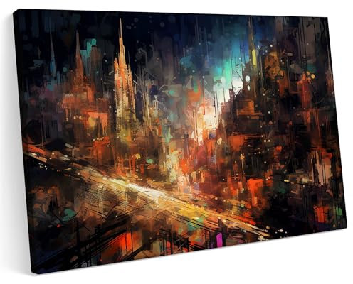 Printonia Leinwandbild m Bild auf Leinwand 100x70 New York USA Amerika Kunst wie Gaudi