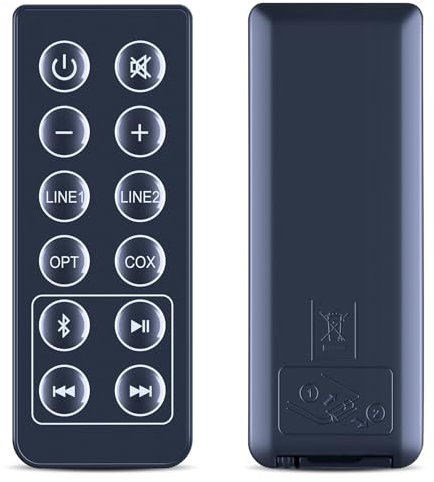 TCNOUMT Neu Ersatzfernbedienung für Edifier R1280DB RC10E Powered Regallautsprecher, Schwarz