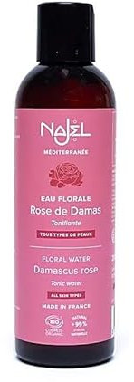 Najel - (Hydrolat de rose de Damas organique - BIO - Tonifiant 200ml)