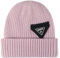 ZALXOZYL Doppelschicht Warme Mütze Gestrickte Damenmütze Mit Plüsch und Abnehmbarem Bommel Winddichte Ohrenschutz für Winter Dünne Mütze Damen Chemo Mütze Damen Tender Pink One Size