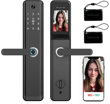 HERFST Smart Door Lock Door Lock App Smart Lock Multifunctional Door Lock Suitable for Residential Smart Home,Villas, Apartments