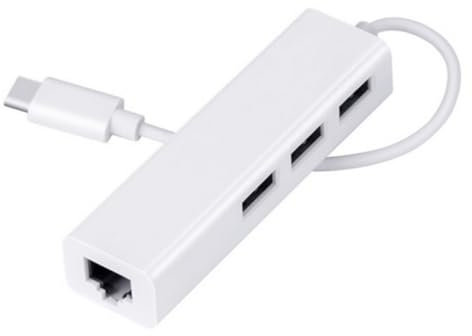 jojofuny Adaptateur Ethernet Type-c avec Hub USB à Ports pour Plus Note Et Connectivité Et Stable pour Appareils Mobiles Et Ordinateurs