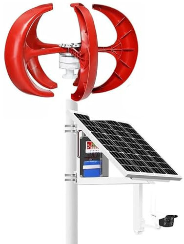 ZenSeFarin 12V,24V,48V Windturbinen-Generator-Kit 3000W,4000W,5000W mit 5 Blättern,Windgenerator-Kit mit Laderegler,für Marine,Wohnmobil,Zuhause,Dynamo,3000W-24V