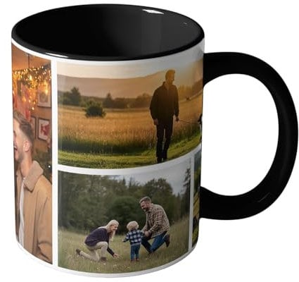 Personalised Mug - Custom Mug with Photo for Family & Valentine’s Day, 11oz Customised Ceramic Mug for Men Women, Heartfelt Gift Idea