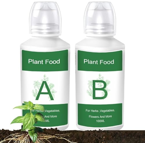 Pflanzliche Lebensmittel - 2 Stück Hydroponics Nährlösung für Gartensysteme im Innenbereich | Wachstumsergänzungsmittel für, Rasen, Wasserkultur, Boden Gartenarbeit