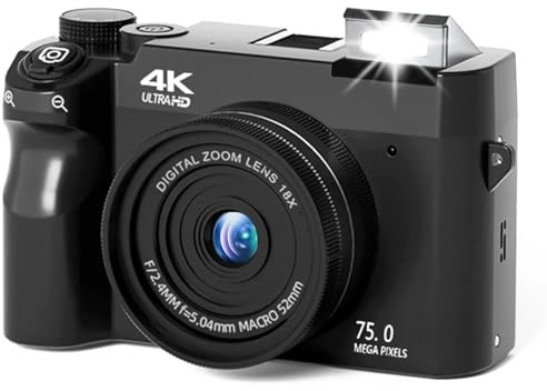 Evoluir Digital Camera(Wide-angle lens + 32GB,Black)
