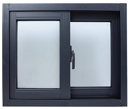 Ventanas Correderas Pequeñas, Ventanas For Sótanos, Vidrio Templado, Instalación Empotrada, Construcción En Aleación De Aluminio, Aptas For Sótanos De Casas(15.7x15.7in)