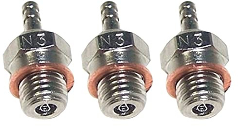 Qomcsrl 3X N3 GlüHkerze Funken für 70117 1/10 1/8 RC Truck Nitro Motorteile