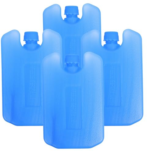ibasenice 4 Pièces Bloc de Glace Réutilisable Compatible Ventilateur de Climatiseur en Pe pour Bureau et Maison, Refroidissement Rapide