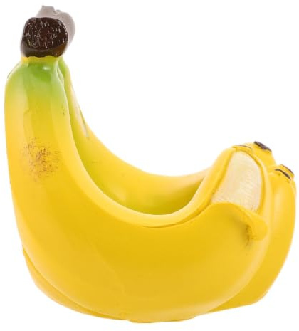 KALLORY Mangeoire à Oiseaux en Résine Jaune de Banane, Suspendue aux Arbres pour Perruches et Oiseaux Sauvages, pour Jardin et Patios