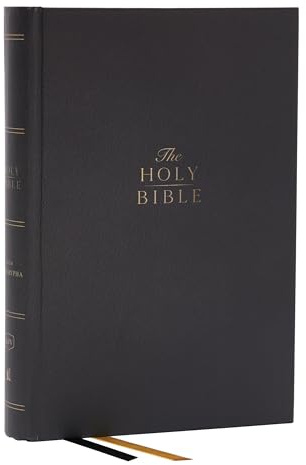 KJV Holy Bible with Apocrypha and 73,000 Center-Column Cross References, Hardcover, Red Letter, Comfort Print: King James Version