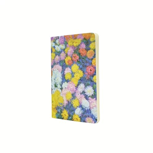 Monet's Chrysanthemums A5 Lined Softcover Cahier Journals, 80pg, 100GSM by Paperblanks (Monet's Chrysanthemums)