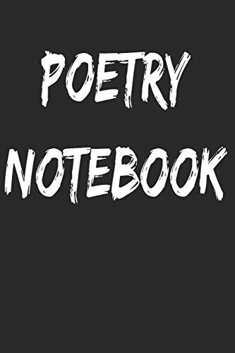 Poetry Notebook 6x9 Lined Poetry Notebook, Blank Journal