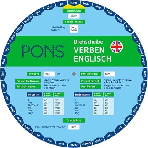 PONS Drehscheibe Verben Englisch: Unregelmäßige Verben schnell nachschauen