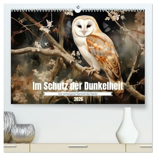 Im Schutz der Dunkelheit (hochwertiger Premium Wandkalender 2026 DIN A2 quer), Kunstdruck in Hochglanz: Die verborgene Tierwelt der Nacht (CALVENDO Tiere)