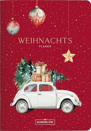 Weihnachtsplaner: Dein Alltagshelfer, Eintragbuch zum Ausfüllen, Weihnachtsplaner, Dein perfekter überblick für Weihnachten. 14,8 x 21 cm 36 Seiten SchreibLiebe