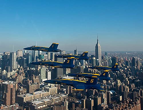 hansepuzzle 12452 - Blue Angels Puzzle 1000 Teile - Reisen-Puzzle mit hochwertiger Aufbewahrung: Kartonbox und wiederverschließbarem Beutel - Format 60 × 46 cm