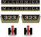 IHC McCormick 323 Gold Klein - Traktor Schlepper Aufkleber Klebefolie