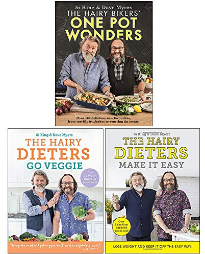 The Hairy Bikers One Pot Wonders [Hardcover], The Hairy Dieters Go Veggie, The Hairy Dieters Make It Easy 3 Books Collection Set