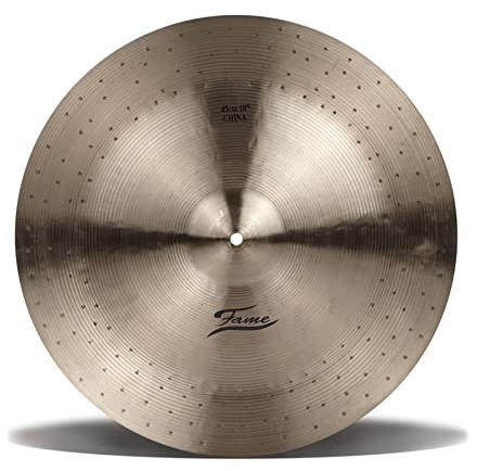 Fame Masters 18 Zoll Handgehämmertes B20 Bronze China Becken, Traditional Finish, Dunkler Warmer Moderner Sound, Explosive Ansprache, Sanftes Sustain, Professionelle Qualität, Hergestellt in Istanbul