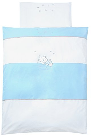 Easy Baby Bettwäsche 80/80 cm und 35/40 cm - Bear Blue