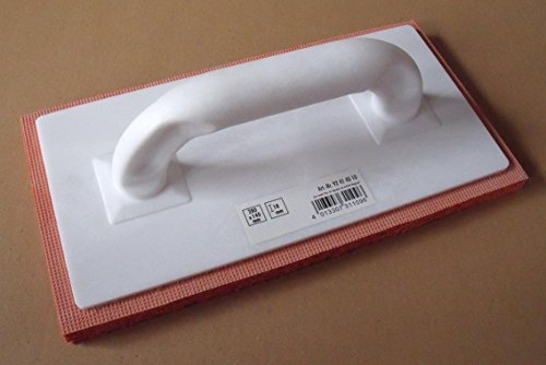 Schwammbrett, Waschbrett, Schwammgummi orange, Gummi 280x140x18 mm Putz