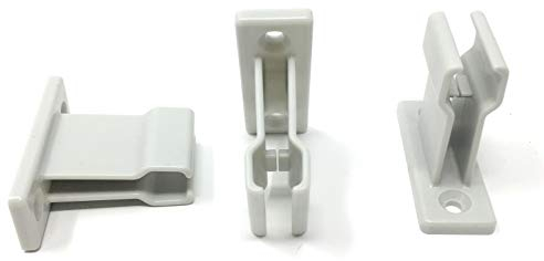 Lot de 3 supports de manivelle - Blancs - pour manivelle commune ou tige de manivelle