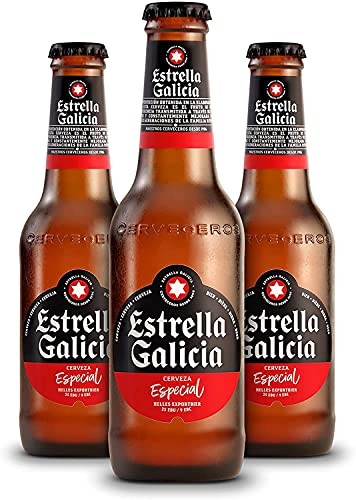 Estrella Cerveza Drubia Galicia Botella 4,7º - Paquete de 24 x 330 ml - Total: 7920 ml