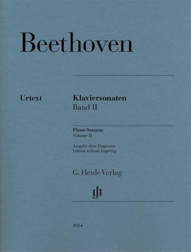 Klaviersonaten, Band II; Ausgabe ohne Fingersatz: Klavier zu zwei Händen; Ausgabe ohne Fingersatz (G. Henle Urtext-Ausgabe)