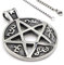 LAFATINA Vintage Pentacle Wicca Supernatural Hexe Gothic Zinn Siegel von Solomon Anhänger Halskette