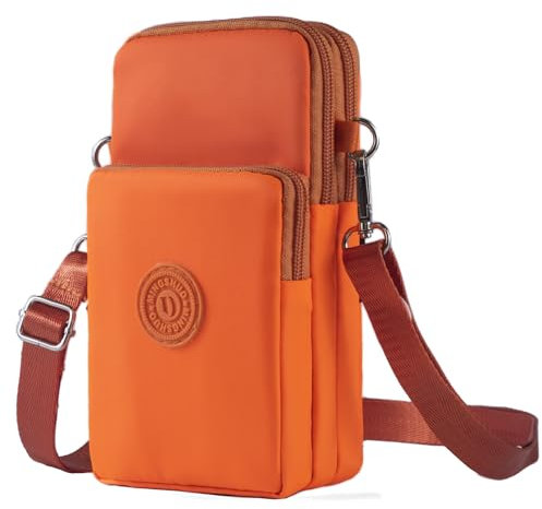 JANKS Kleine Crossbody Taschen für Frauen Mini Handy Geldbörsen mit Crossbody Strap Telefon Geldbörse Umhängetasche Nylon Arm Tasche