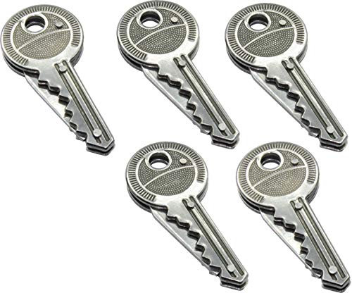 geddid 5X Schlüsselanhänger Messer Schlüssel Messer Schlüsselmesser kleines Taschenmesser klein in Schlüsselform Brieföffner Paketmesser (5)