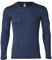 Engel Natur, Herren Shirt Langarm, Wolle & Seide (54/56, Marine)