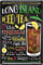 Long Island Gin Vodka Tequila Cocktail 20 x 30 cm Bar Party Cellar Tin Sign 107