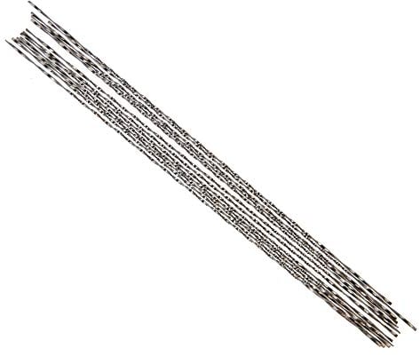 Lames de scie, MAGT 12 pièces Lames de scie à chantourner avec dents en spirale pour le découpage de sciage de plastique en métal en bois Carve pour un usage domestique et (6#Saw blade)