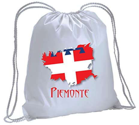 Tipolitografia Ghisleri Saco Piemonte con bandera 93 con cordones y refuerzo perimetral 30 x 45 cm.