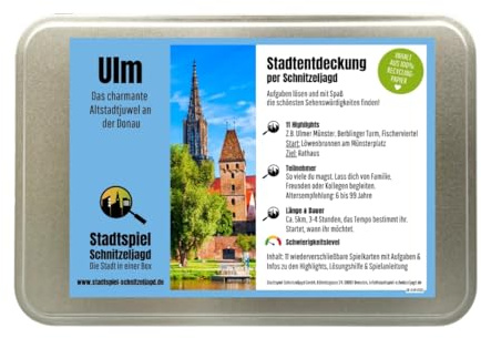Stadtspiel Schnitzeljagd ULM - Entdeckertour | Stadtrallye durch die Ulmer Stadtmitte – ideales Erlebnisgeschenk für Touristen & Einheimische, perfekt für Teamevents