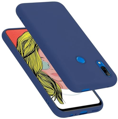 Cadorabo Hülle kompatibel mit Honor 10 LITE/Huawei P SMART 2019 Hülle Silikon Handyhülle für 10 LITE/Huawei P SMART 2019 Case aus flüssigem Silikon- Kratzfeste dünne TPU Schutzhülle - Liquid BLAU